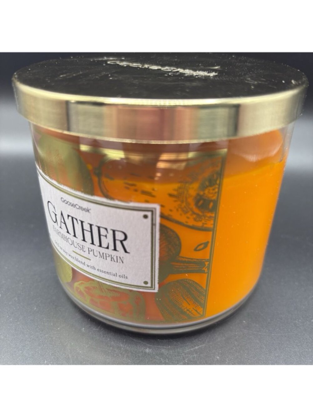Goose Creek Gather 3 Wick Jar Candle 14.5 oz Thanksgiving Fall Pumpkin Cinnamon - Picture 13 of 15